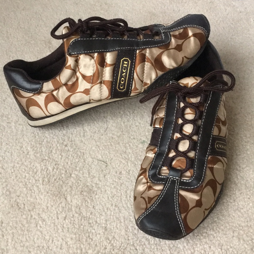 Brown Coach Kirby Sneakers